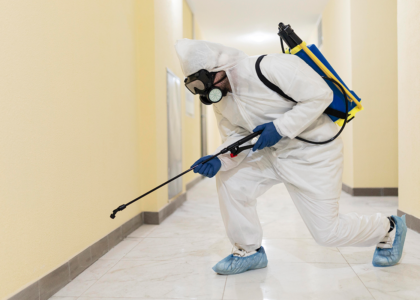 Professional pest control service in Lagos (Lekki and Ikoyi) by HygienePro treating home for cockroaches, bedbugs, and other pests